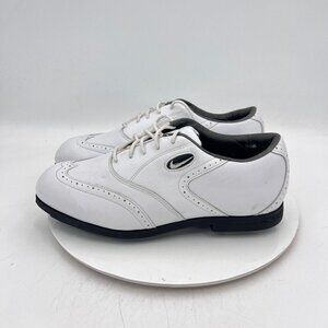Nike Golf  Wickie Last Men Size 9.5 970305 PA2 Triple White Leather Shoes